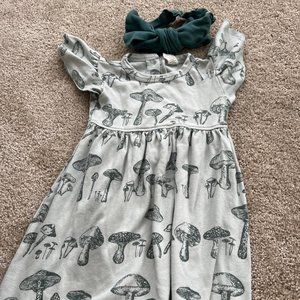 Kate Quinn 3t Bow Large Flutter Sleeve Mushies Mushrooms Seapine Dress